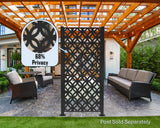 Infinity Design Privacy Panel - Madison Iron and Wood