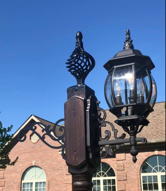 Twisted Metal Post Cap (Multiple Post Sizes Available) - Madison Iron and Wood