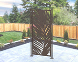 Large Palm Leaf Privacy Panel - Madison Iron and Wood