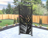 Large Palm Leaf Privacy Panel - Madison Iron and Wood