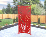 Large Palm Leaf Privacy Panel - Madison Iron and Wood