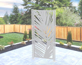 Large Palm Leaf Privacy Panel - Madison Iron and Wood
