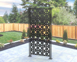 Layered Circles Privacy Panel - Madison Iron and Wood