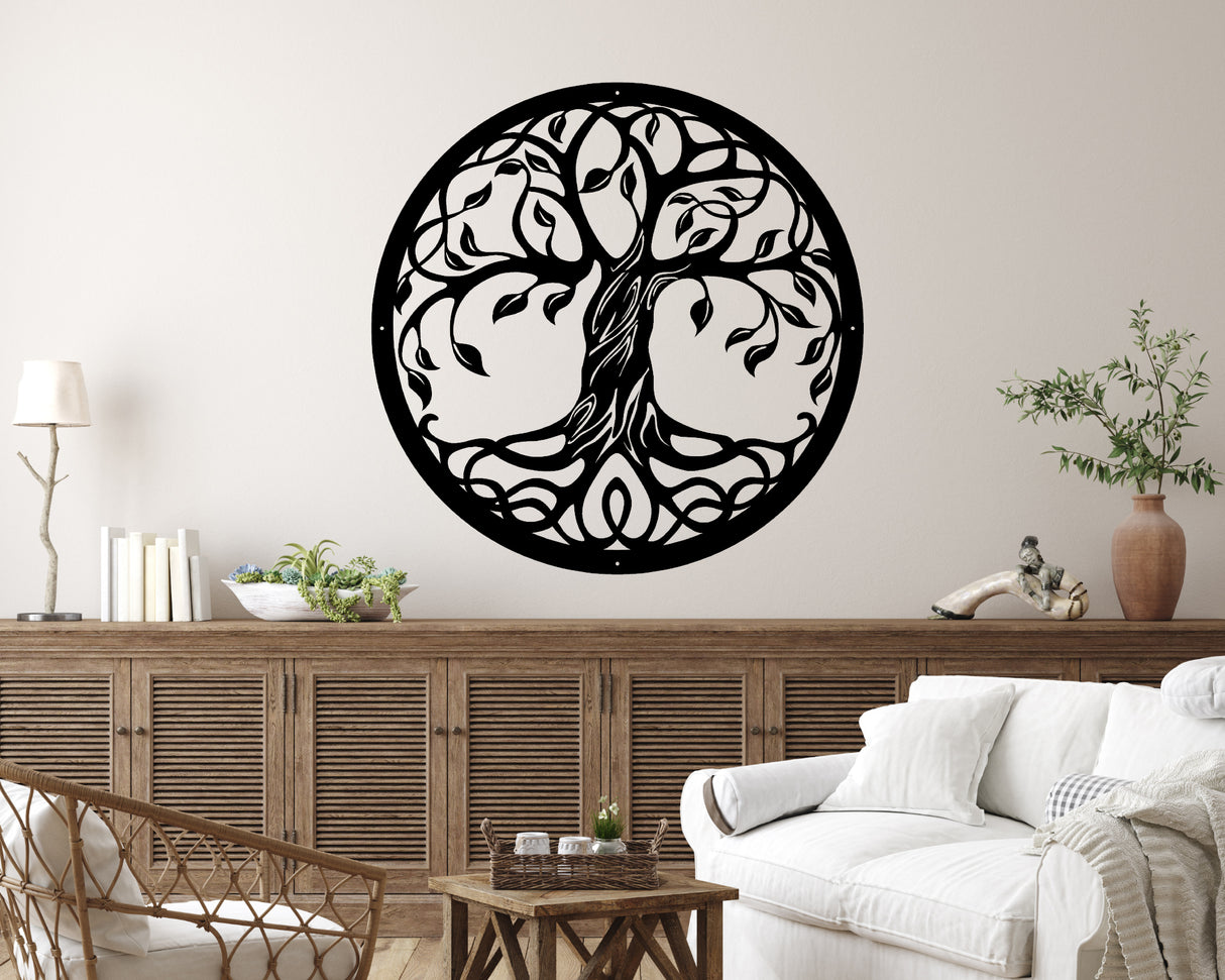 Tree of Life Metal Wall Art - Madison Iron and Wood