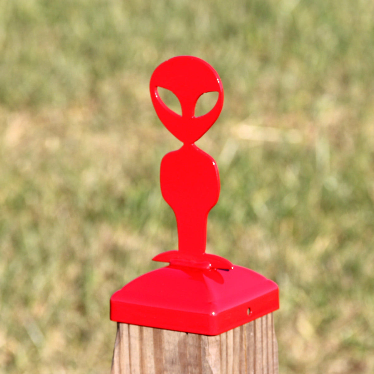 Alien Fence Post Cap – Fence Decor - Madison Iron and Wood