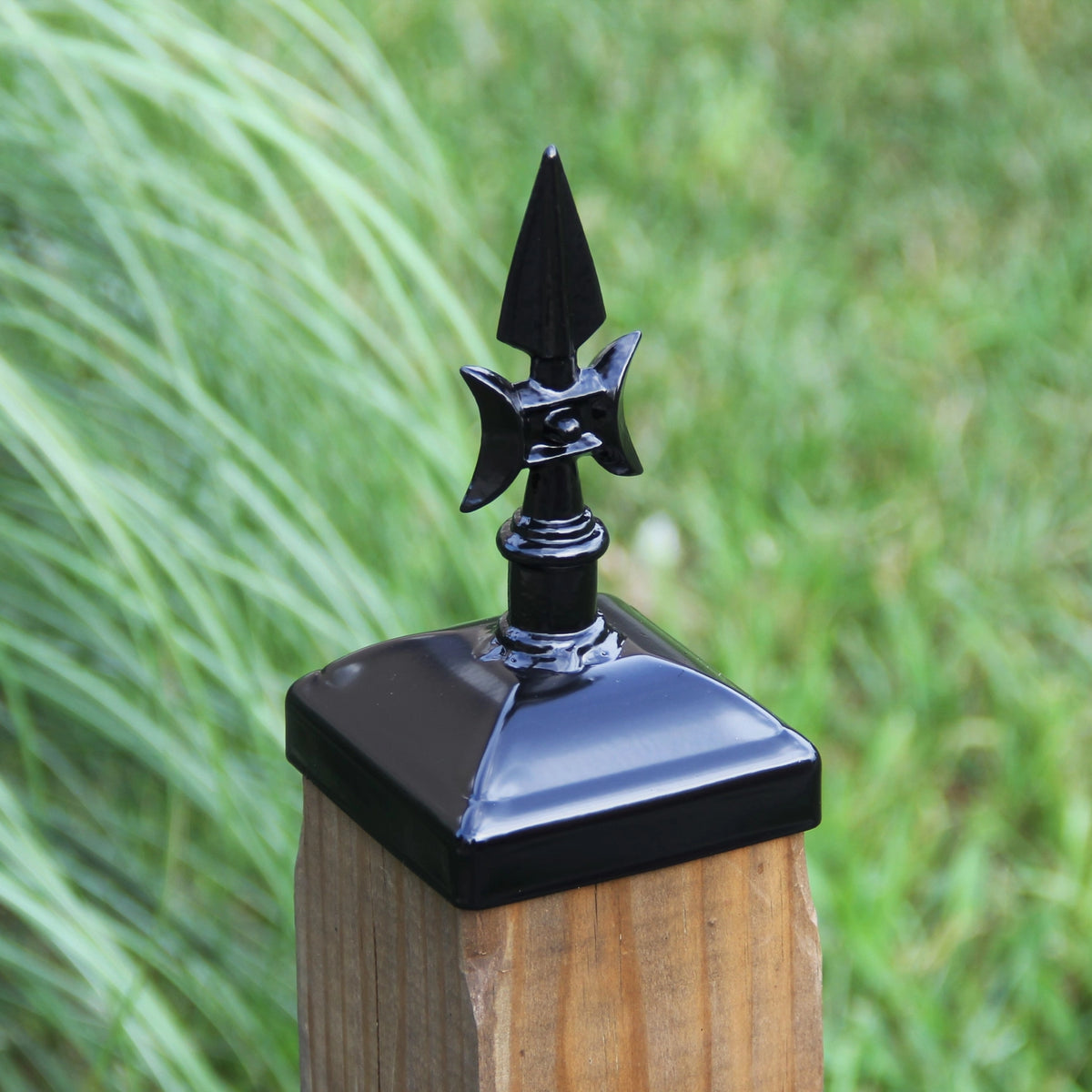 Gothic Spear Fence Post Cap - Fence Decor - Madison Iron and Wood