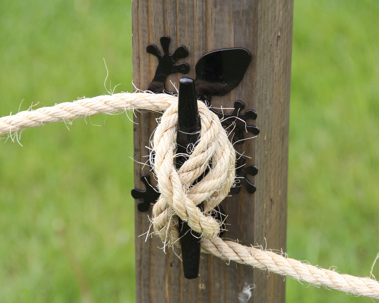 Gecko Nautical Rope Fence Bracket, Boat Tie-off Design