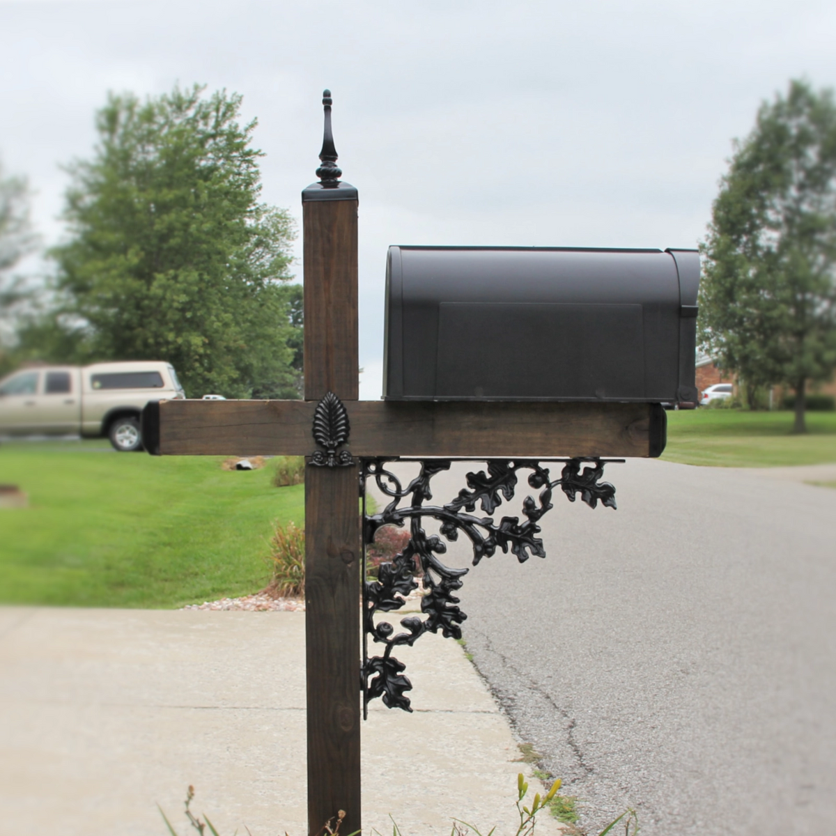 Wrought Iron Mailbox Brackets Walmart Large Mailbox & Post Combo Kit