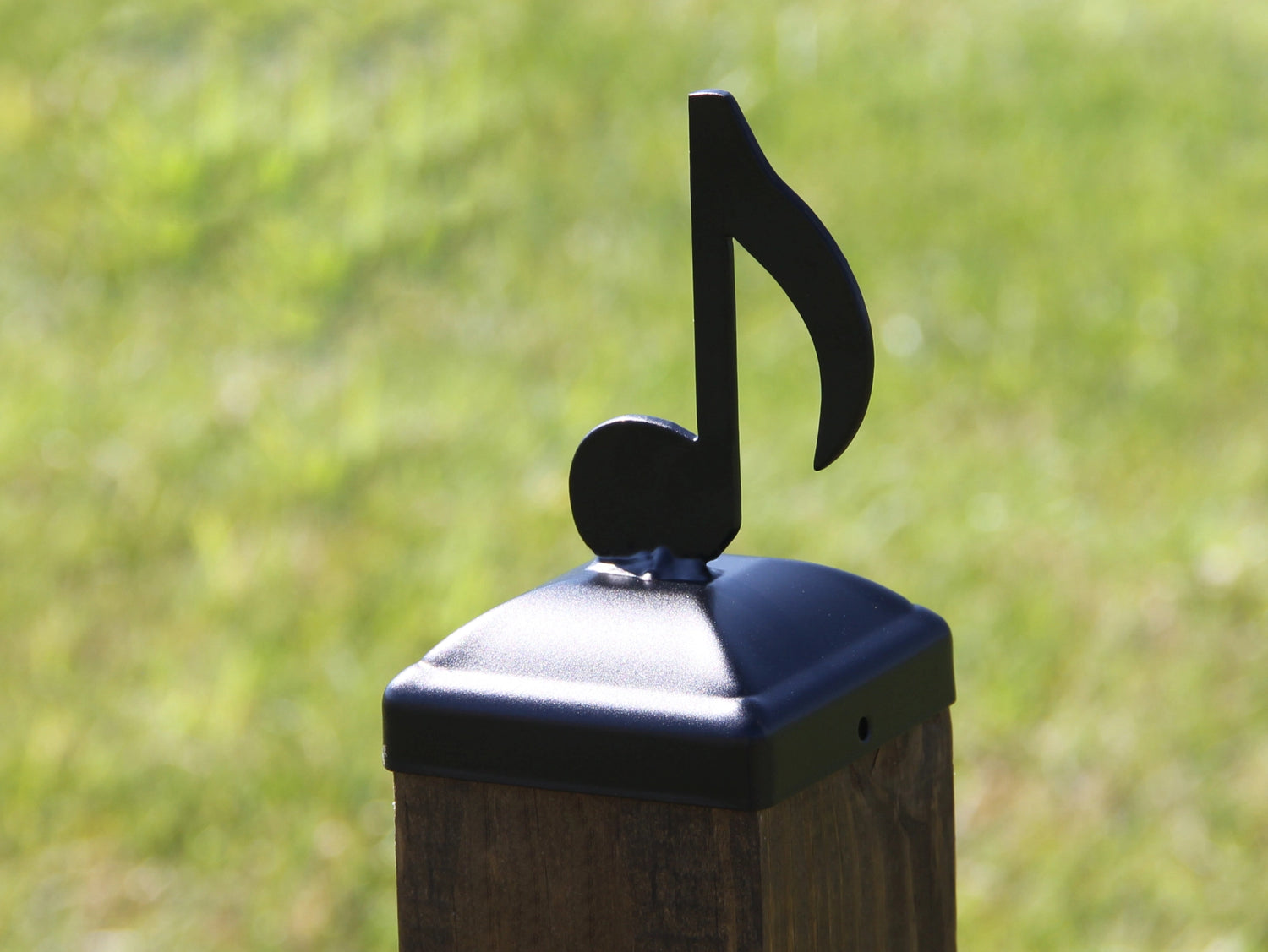 True Size 6x6 Post Cap Musical and Misc. Finial Choice - Madison Iron and Wood