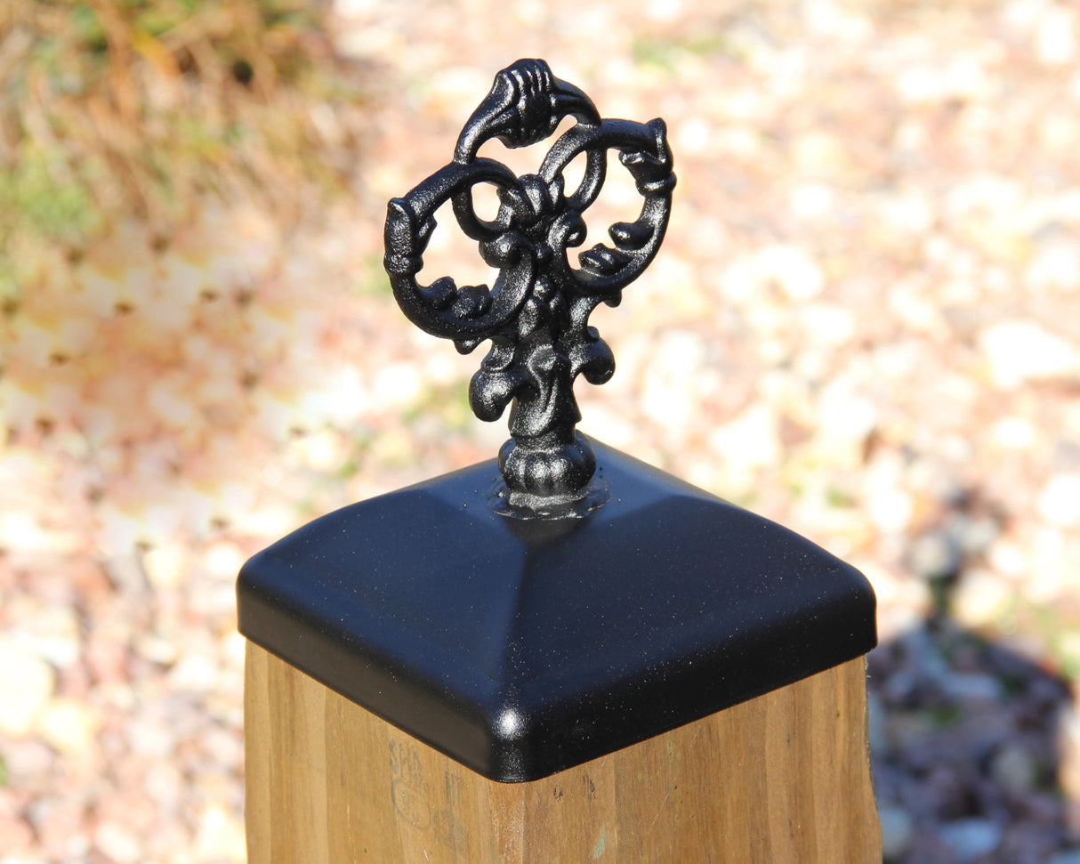 Victorian Fence Post Cap (Multiple Post Sizes Available) - Madison Iron and Wood