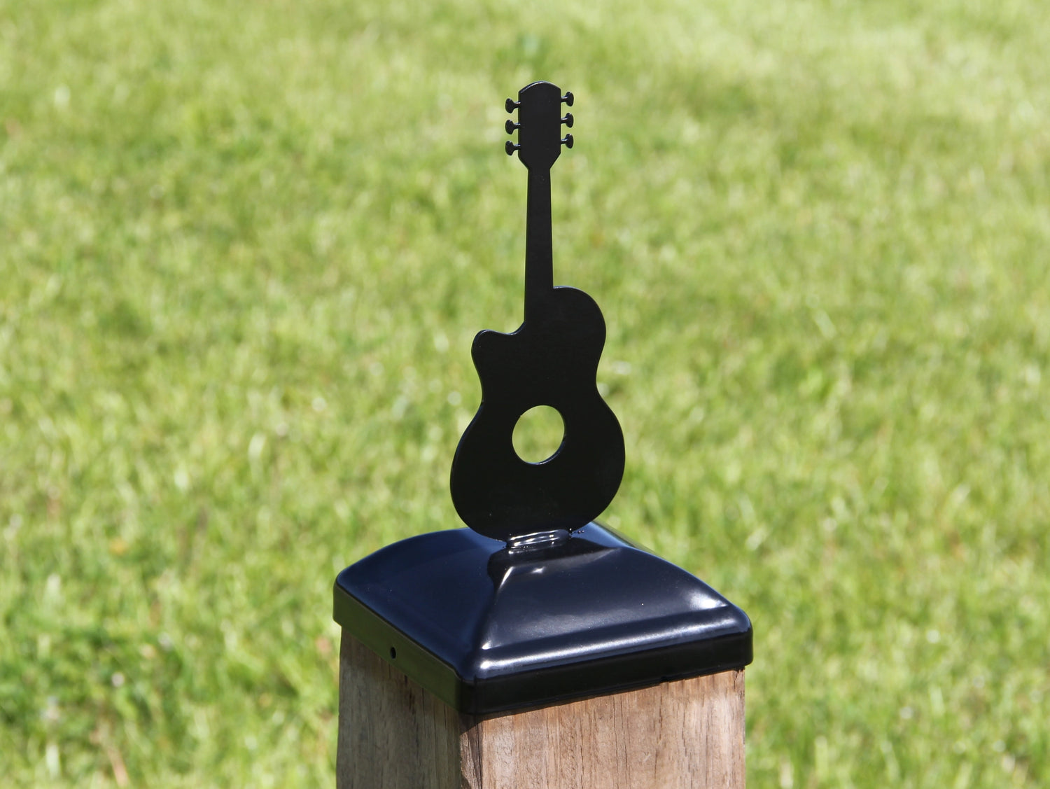 True Size 6x6 Post Cap Musical and Misc. Finial Choice - Madison Iron and Wood