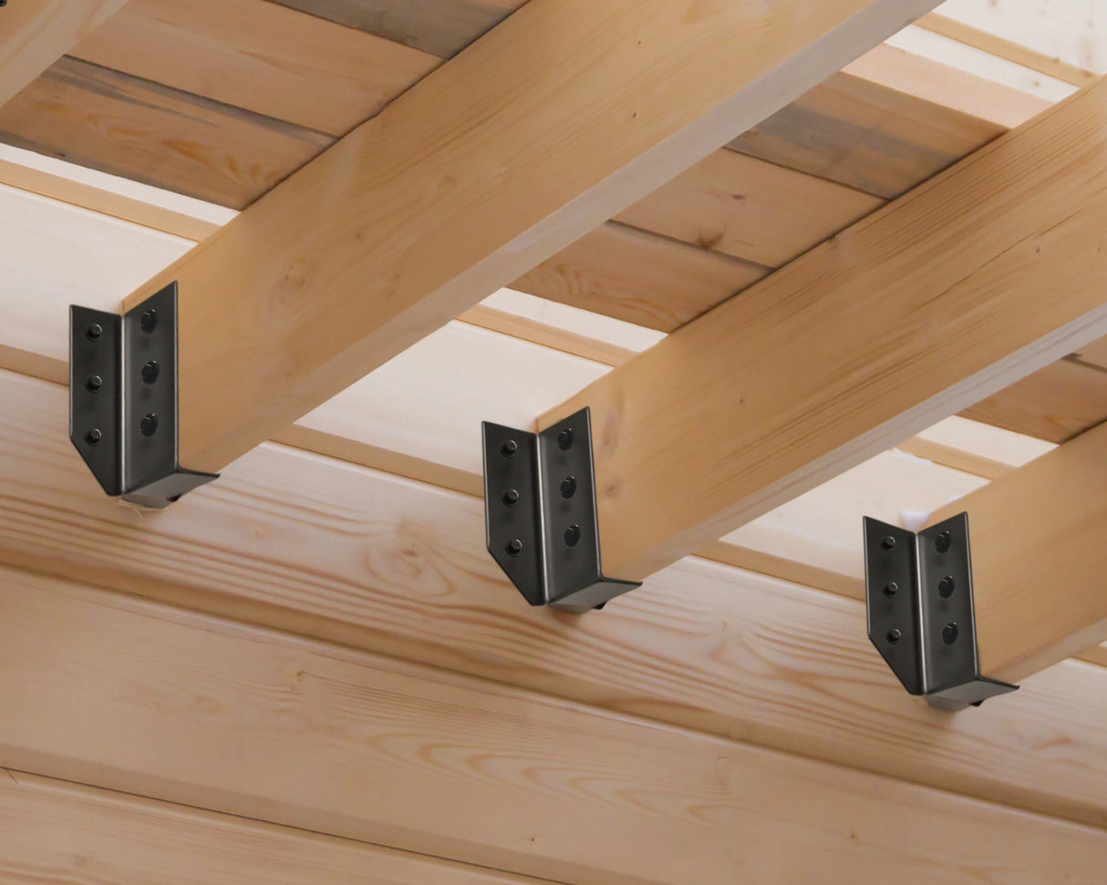 Joist Hangers / Saddle Brackets (True Sizes) - Madison Iron and Wood