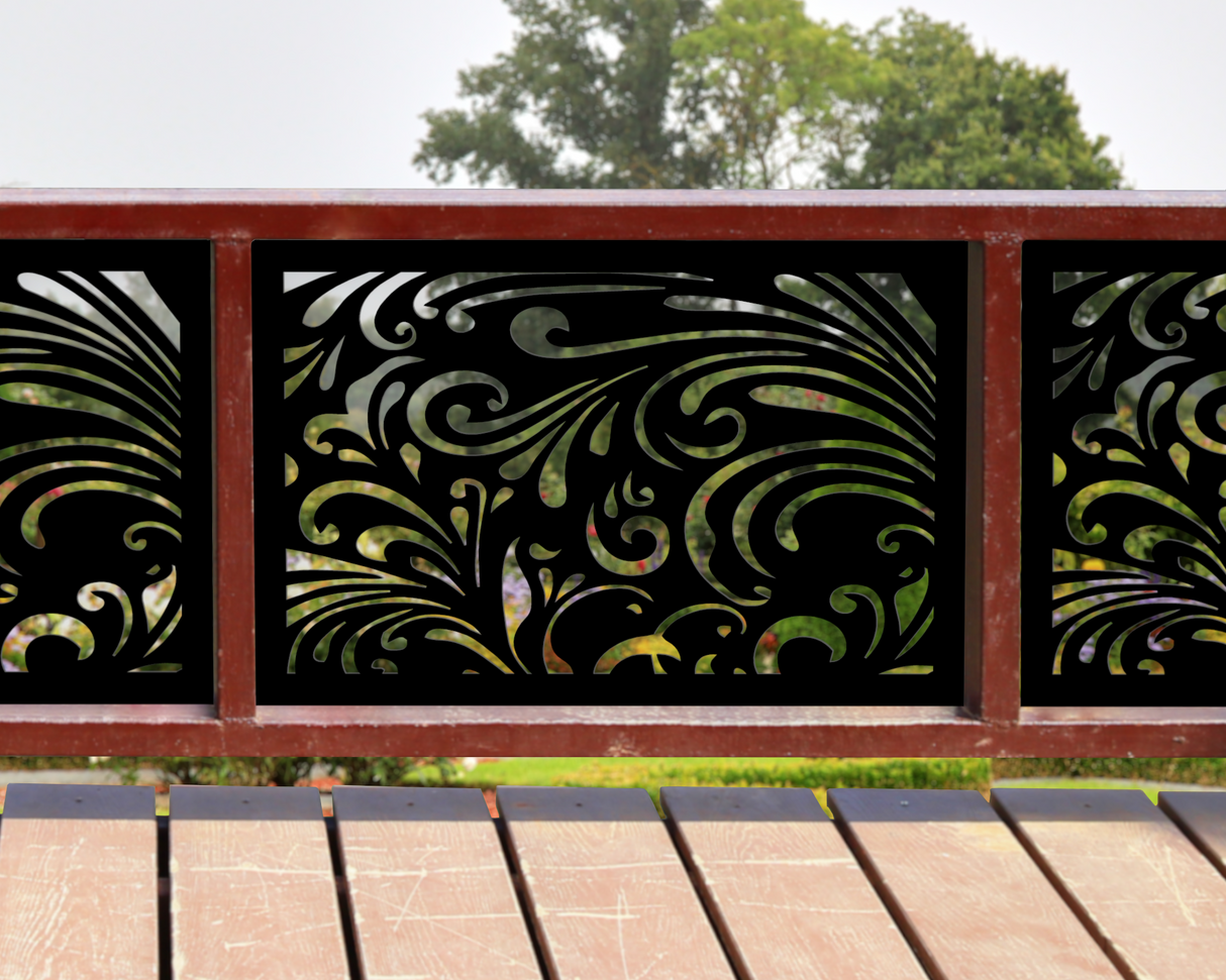 24"x30" - Elegant Scroll Design Fence/Gate Panel Insert