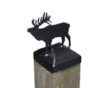 Elk Fence Post Cap (Multiple Post Sizes Available) - Madison Iron and Wood
