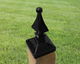 4x4 Quad Spear Post Cap (3.5 x 3.5 Post Size) - Madison Iron and Wood