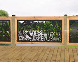 Bass Pond Railing Panel Insert - Madison Iron and Wood