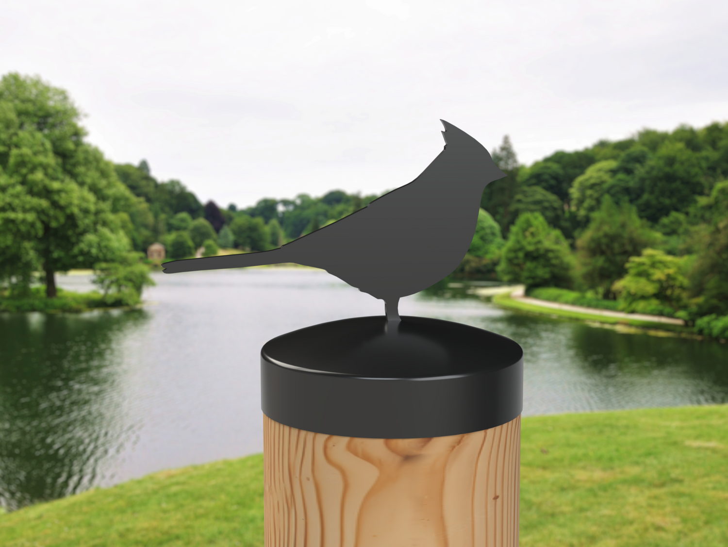 Cardinal, Round Post Cap (4x4 Round Post Size) - Madison Iron and Wood