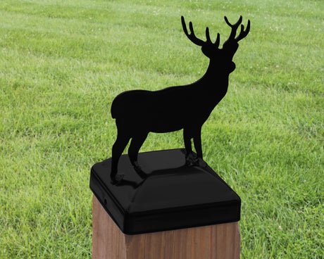 4X4 Deer Post Cap (Fits 3.5 x 3.5 Post Size) - Madison Iron and Wood