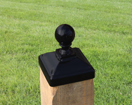 4x4 Cannonball Post Cap (3.5 x 3.5 Post Size) - Madison Iron and Wood