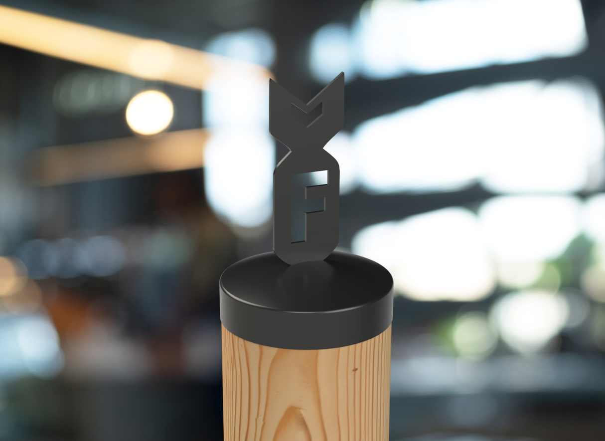 F Bomb, Round Post Cap (4x4 Round Post Size) - Madison Iron and Wood