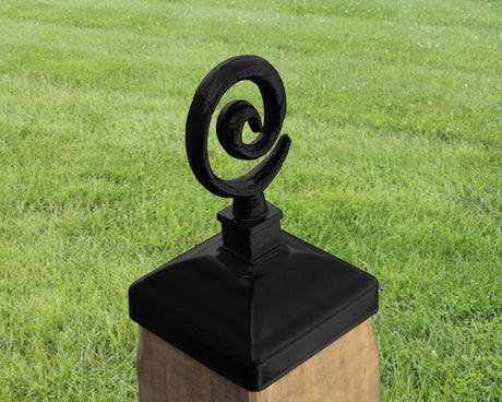 4x4 Spiral Post Cap (3.5 x 3.5 Post Size) - Madison Iron and Wood