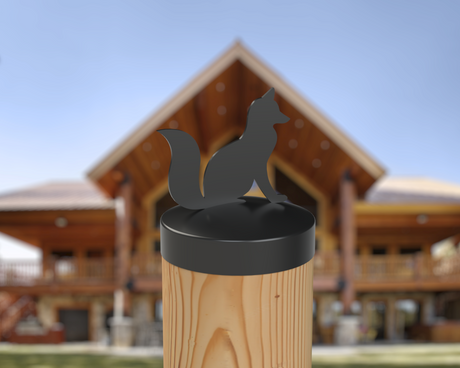 Fox, Round Post Cap (4x4 Round Post Size) - Madison Iron and Wood