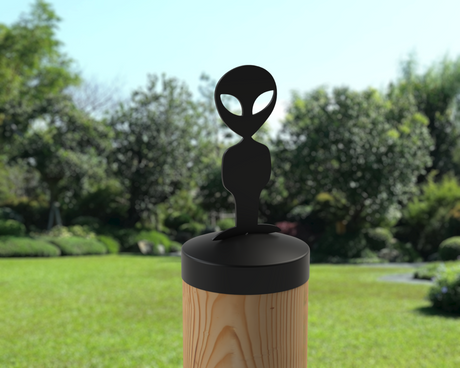 Alien, Round Post Cap (4x4 Round Post Size) - Madison Iron and Wood