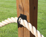 Heavy Duty Nautical Rope Ring, Light Strand Holder, Fence Rings (3 sizes available) - Madison Iron and Wood