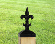 Fleur-De-Lis Fence Post Cap - Madison Iron and Wood