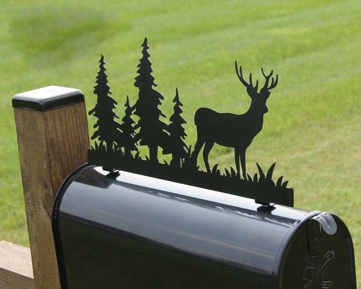 Mini Post Box Topper Mailbox Topper Signs - Madison Iron and Wood - Made in the USA