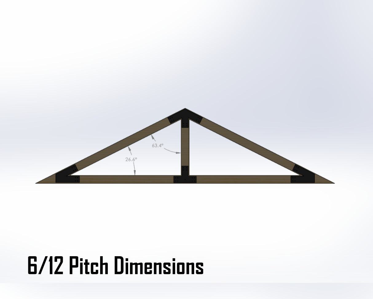 King Truss Industrial Brackets, For 8 Inch Lumber - Madison Iron and Wood