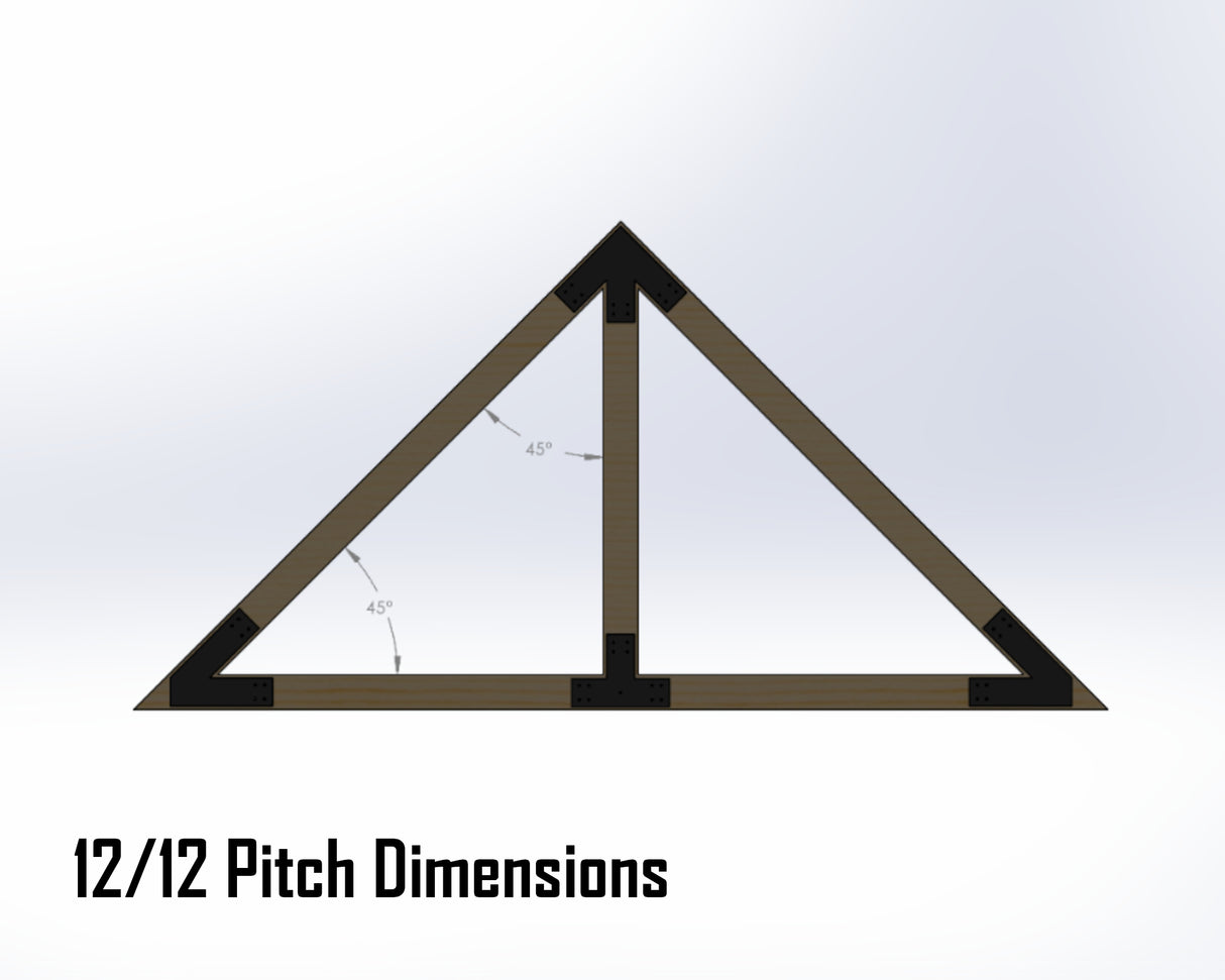 King Truss Industrial Brackets, For 8 Inch Lumber