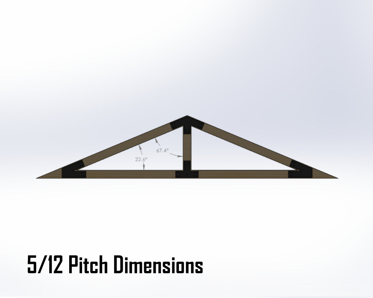 King Truss Industrial Brackets, For 8 Inch Lumber - Madison Iron and Wood