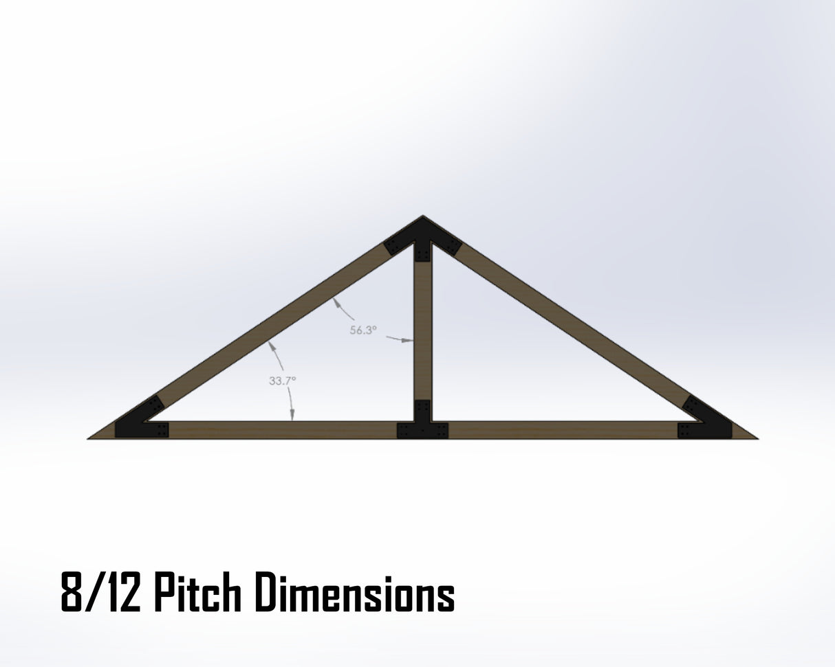 King Truss Industrial Brackets, For 8 Inch Lumber - Madison Iron and Wood