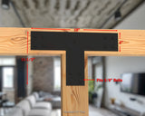Industrial Style T Brackets - Various Sizes - Madison Iron and Wood