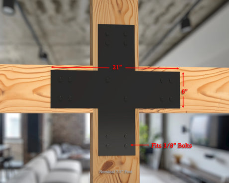 Industrial Style X Brackets - Various Sizes - Madison Iron and Wood