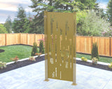Matrix Rain Privacy Panel - Madison Iron and Wood