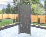 Matrix Rain Privacy Panel - Madison Iron and Wood