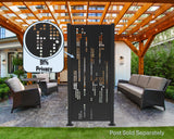 Matrix Rain Privacy Panel - Madison Iron and Wood