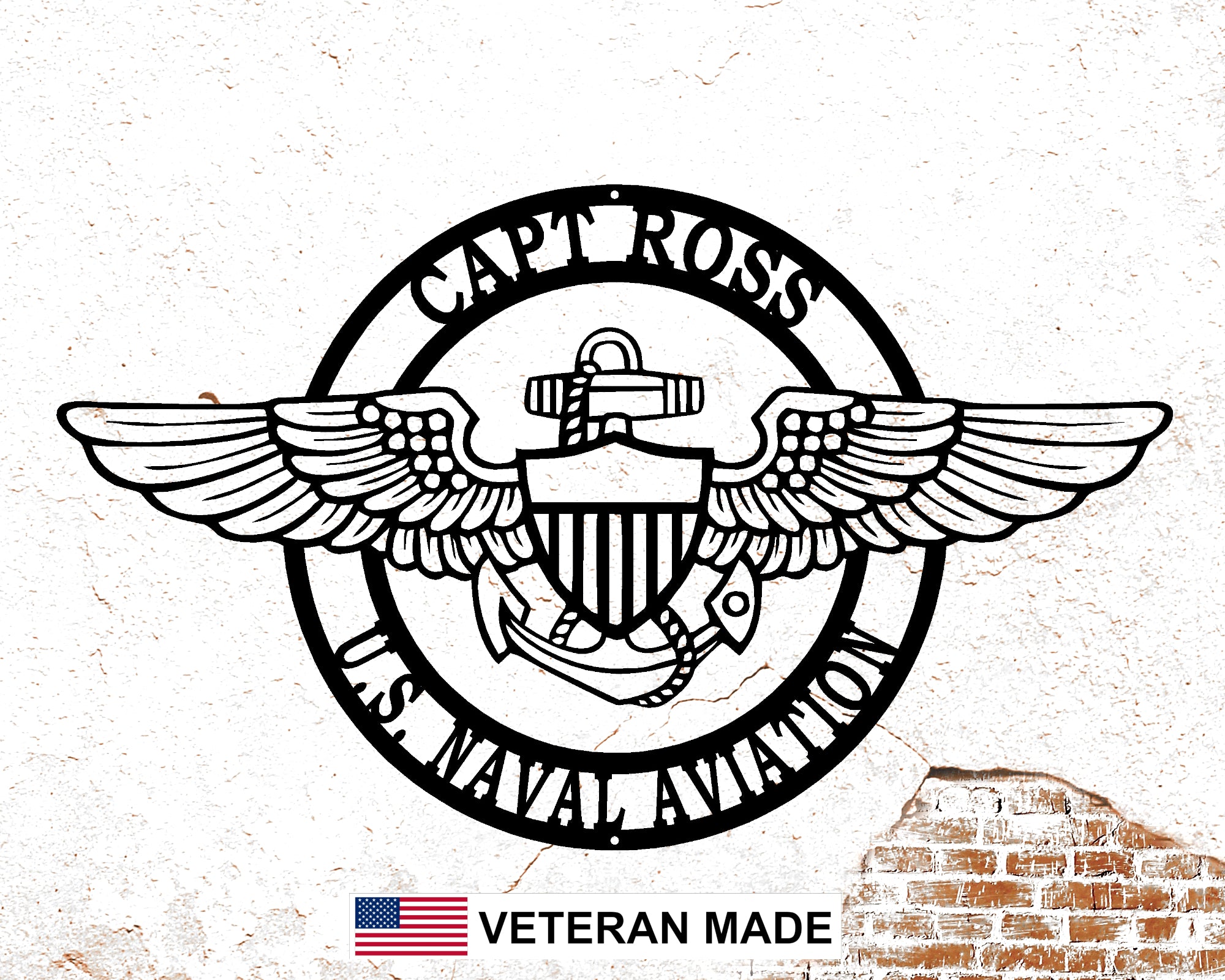 Naval Aviation Custom Metal Sign, Navy Pilot Personalized Gift