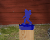 Bigfoot Middle Finger, Round Post Cap (4x4 Round Post Size) - Madison Iron and Wood