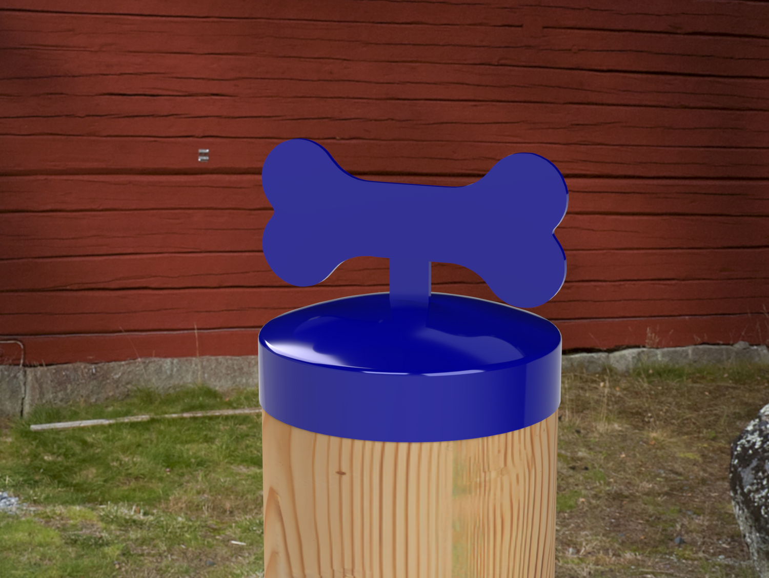 Dog Bone, Round Post Cap (4x4 Round Post Size) - Madison Iron and Wood