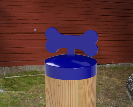 Dog Bone, Round Post Cap (4x4 Round Post Size) - Madison Iron and Wood