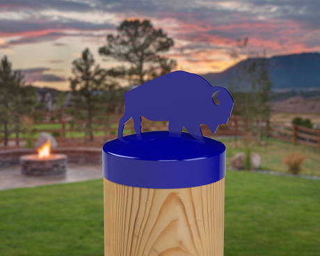 Buffalo, Round Post Cap (4x4 Round Post Size) - Madison Iron and Wood