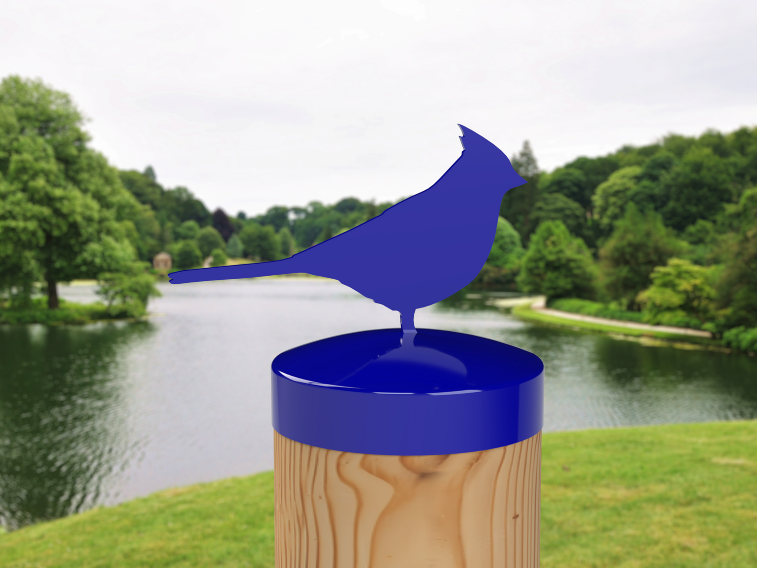 Cardinal, Round Post Cap (4x4 Round Post Size) - Madison Iron and Wood