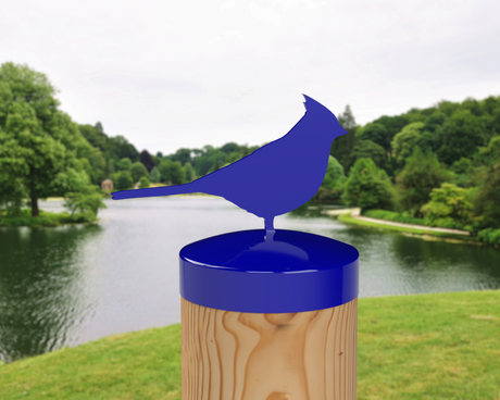 Cardinal, Round Post Cap (4x4 Round Post Size) - Madison Iron and Wood