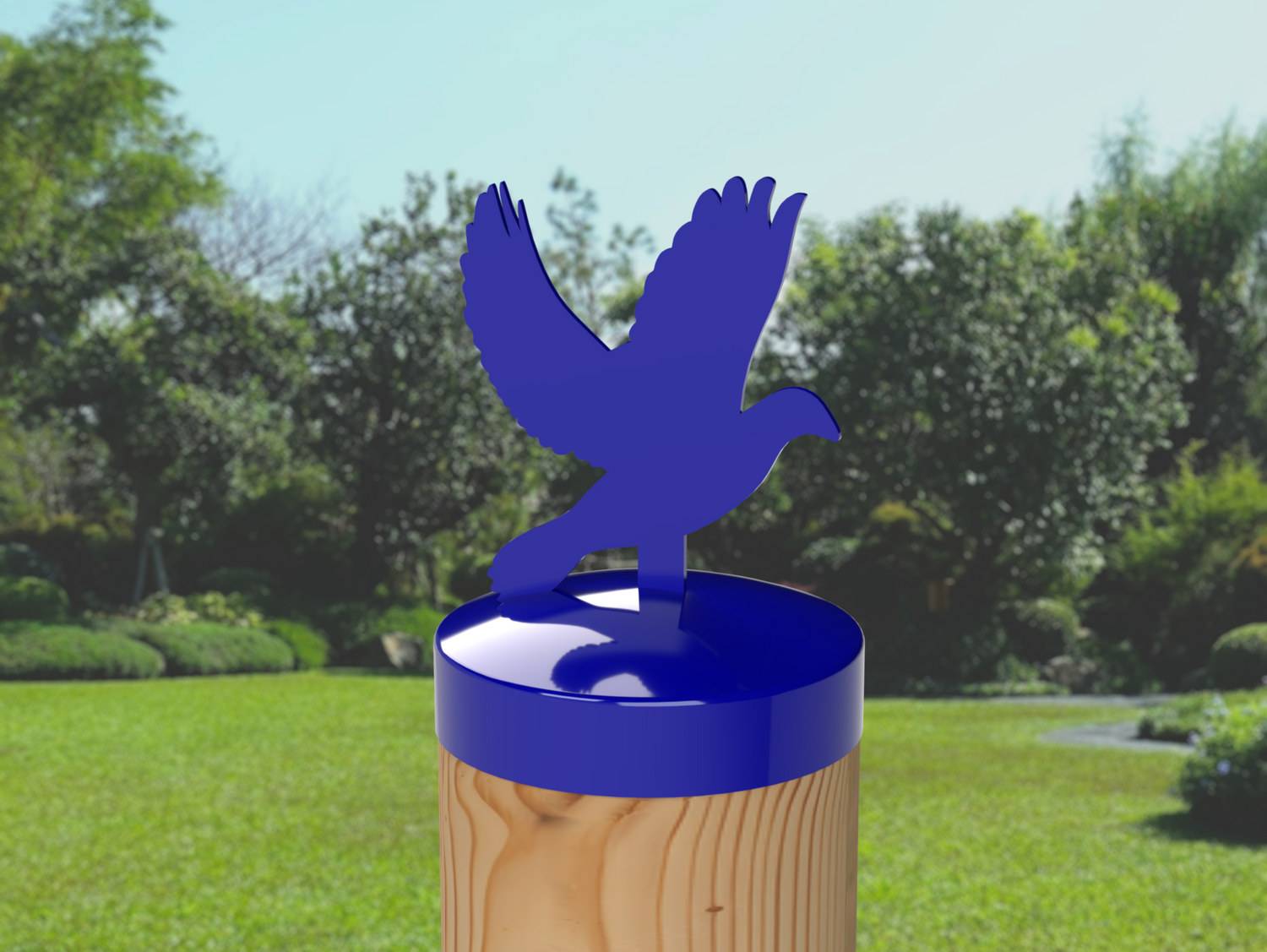 Dove, Round Post Cap (4x4 Round Post Size) - Madison Iron and Wood