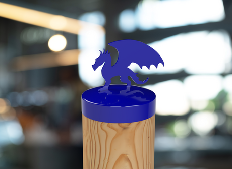 Dragon, Round Post Cap (4x4 Round Post Size) - Madison Iron and Wood