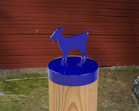 Goat, Round Post Cap (4x4 Round Post Size) - Madison Iron and Wood