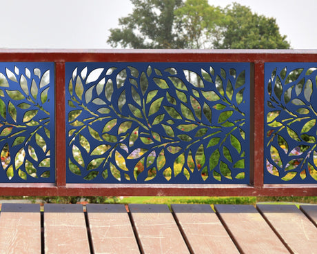 80"x30" - Tree Leaves Fence/Gate Panel Insert - Madison Iron and Wood